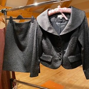 Badlgey Mischka skirt and jacket black